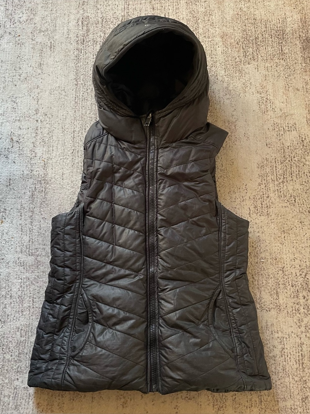 lululemon athletica reversible Quilted Hooded Puffer Vest - Black